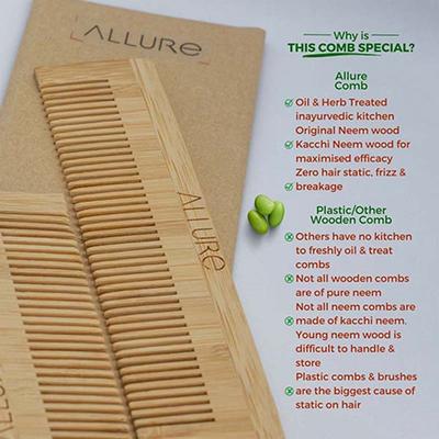 Allure Bamboo Comb (CB-01) 1's - Hair Combs
