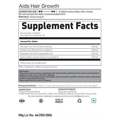 Pure Cure + Co. Hair - Helps Provide Strength + Shine Tablets 60 1's - Hair Treatment