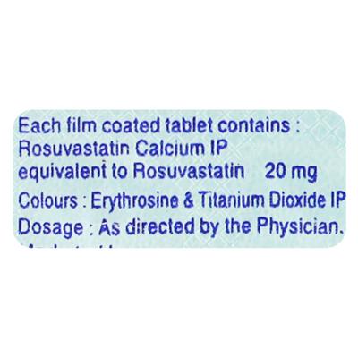 Rosys 20mg Tablet 10'S - High Cholesterol-Dys