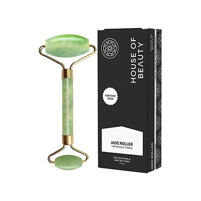 House of Beauty Jade Roller For Oily Skin Helps Tone, Tighten, Depuff Face & Under Eyes 1's - Derma Rollers