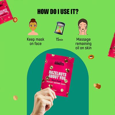 GONUTS By Bewakoof Hazelnut About You Face Sheet Mask 30 ml - Sheet Masks