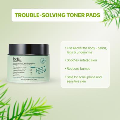 Belif Problem Solution Vegan Toner Pad 150ml - Toners