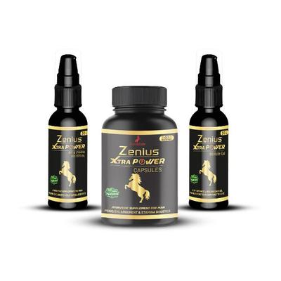 Zenius Xtra Power Booster Oil 50 ml + Xtra Power Capsule 60 's + Xtra Power Intimate Gel 50 ml 1's - Other Supplements