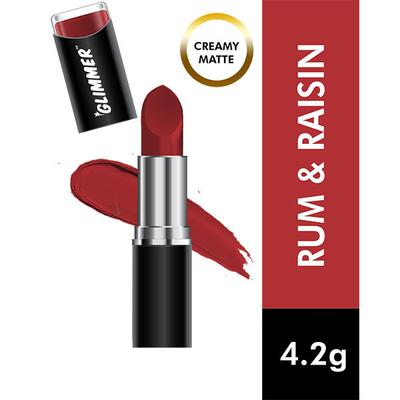 GLIMMER MATTE LIPSTICK RUM & RAISIN 4.2 gm - Lipsticks