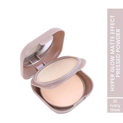 Half N Half Hyper Glow Matte Effect Pressed Compact Powderatte Flawless Finish- Ivory Glow 20 gm - Compact Powder