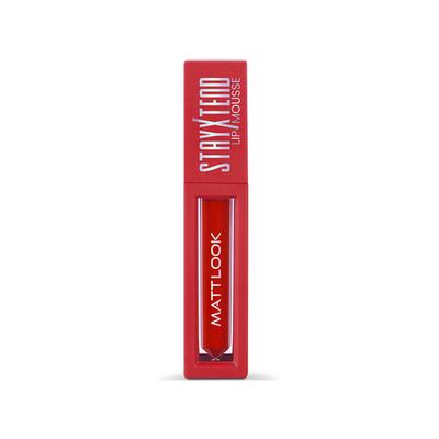 Matt Look Stayxtend Lip Mousse Enriched With Vitamin E & Non Sticky, Iconic Red-01 4 ml - Liquid Lipsticks