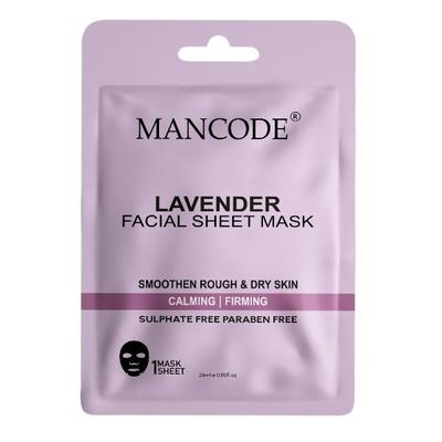 Mancode Lavender Facial Sheet Mask For All Skin Types 25 gm - Face Mask