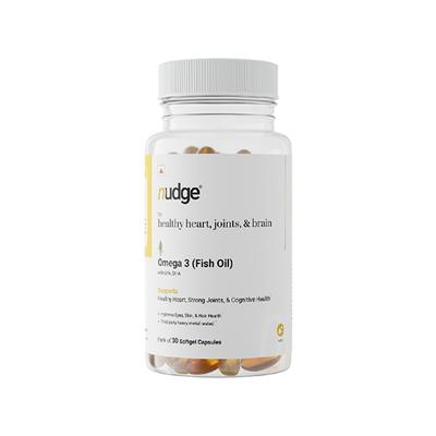 Nudge Wellness Omega 3 Fish Oil Softgel Capsules for Healthy Heart, Joints & Brain 30's - Omega Fish Oil Fatty Acids