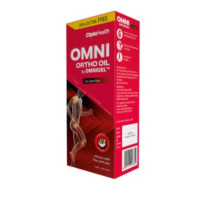 Omni Ortho Oil For Joint Pain (100ml + 20ml Free) 120 ml - Pain Relief Oil