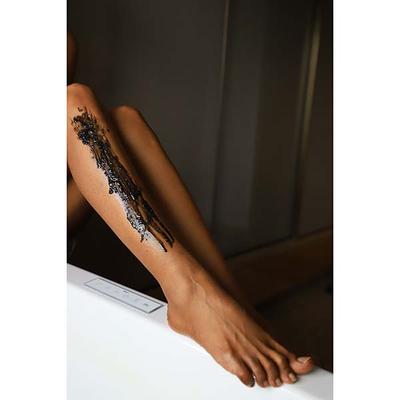 Tvachamrit Handcrafted Skincare Activated Charcoal Body Scrub 100 gm - Scrubs & Exfoliants