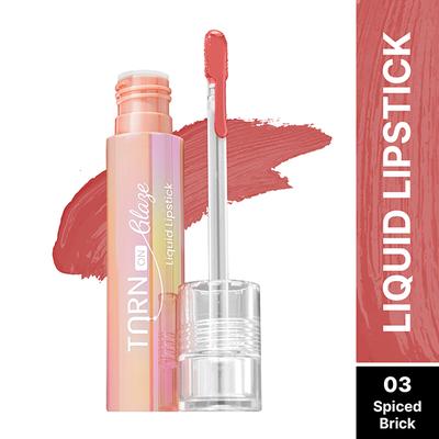 Swiss Beauty Select Turn On Glaze Liquid Lipstick, Vinyl-Like-Shine Spiced Brick 3 ml - Liquid Lipsticks