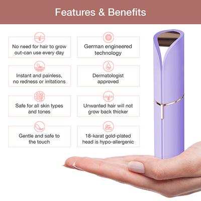 Flawless Facial Hair Remover - Lavendar - Hair Removal Accessories
