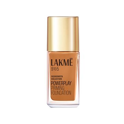 Lakme 9to5 Powerplay Priming Foundation, Built in Primer, Long-Lasting, SPF 20, Cool Mocha 25 ml - Foundation