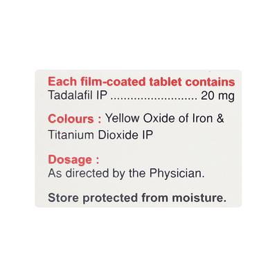 Tadacip 20mg Tablet 4'S - Impotence/Erectile Dysfunction (Ed)