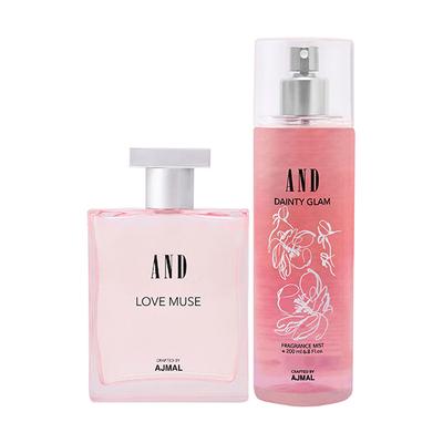 AND LovM EDP & DaintyG Mist Pack of 2 300 ml - Body Mist/Spray