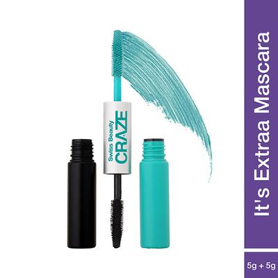 Swiss Beauty Craze It's Extraa Dual Mascara-Teal Vibes 5 g - Mascaras