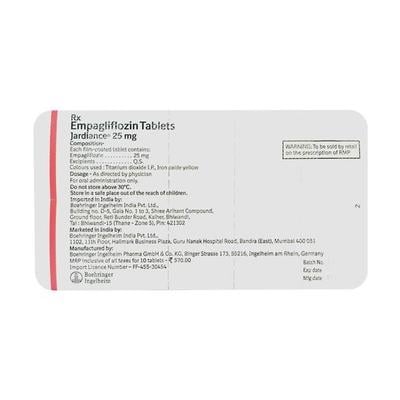 Jardiance 25 Tablet 10'S - Diabetes-Ant