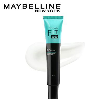 Maybelline New York Fit Me Matte + Poreless 16H Mattifying Primer for Shine - Free Smooth Skin, SPF 20 30ml - Primer