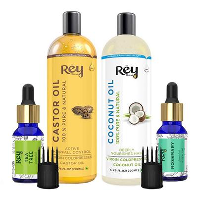 Rey Naturals Hair Oil Combo of 4 430 ml - Essential Oils
