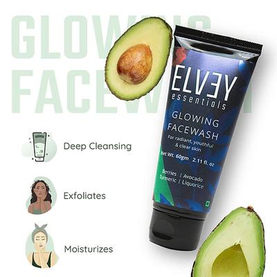 Elvey Essentials Glowing Face wash 60 gm - Face Washes