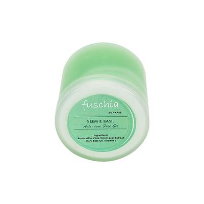 Fuschia Anti Acne Face Gel - Neem & Basil 100 gm - Face Gels