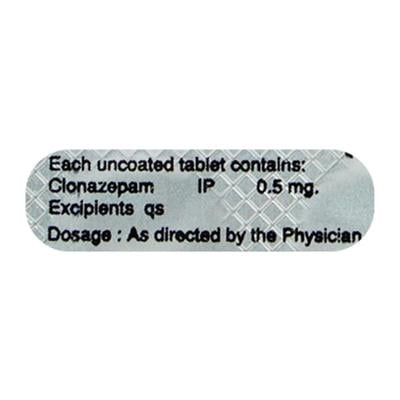 Clonam 0.5mg Tablet 10'S - Anxiety-Anx