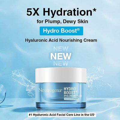 Neutrogena Hydro Boost Hyaluronic Acid Nourishing Cream with Ceramides for Dry Skin 50 gm - Face Moisturizers
