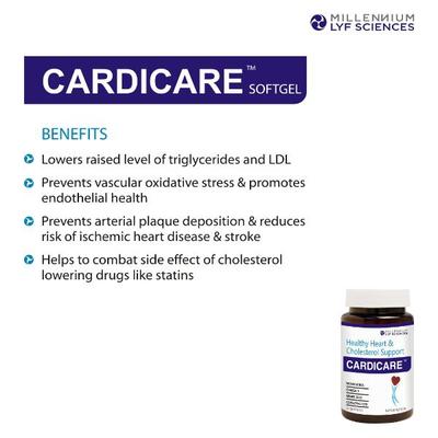 Millennium Lyf Sciences Cardicare Softgels 20's - Pure Herbs