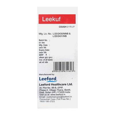 LEEKUF COUGH Syrup 100ml - Cough And Cold-Cou