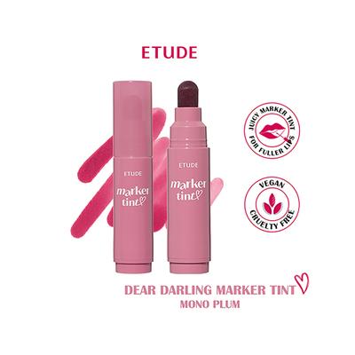 Etude Dear Darling Marker Tint 02 Mono Plum 3.5 gm - Lip Stains & Tints