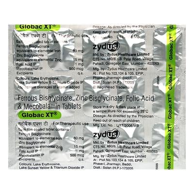 Globac XT Tablet 15'S - Iron Supplement/Anaemia-Vma