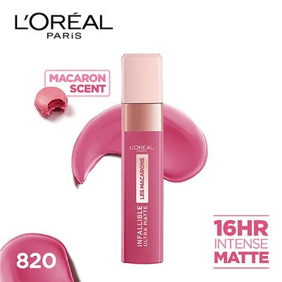 L'Oreal Paris Infallible Ultra Matte Liquid Lipstick, Les Macarons, 820 Praline Of Paris 5 Gm - Liquid Lipsticks