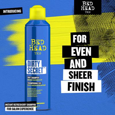 Bed Head Tigi Dirty Secret Dry Shampoo Spray Instant Refresh and Go for Day 2 Hair 300 ml - Dry Shampoos & Conditioners