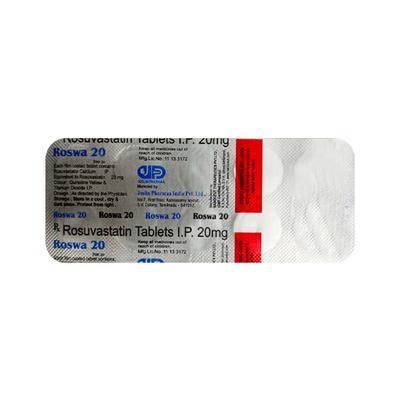 ROSWA 20 Tablet 10's - High Cholesterol-Dys