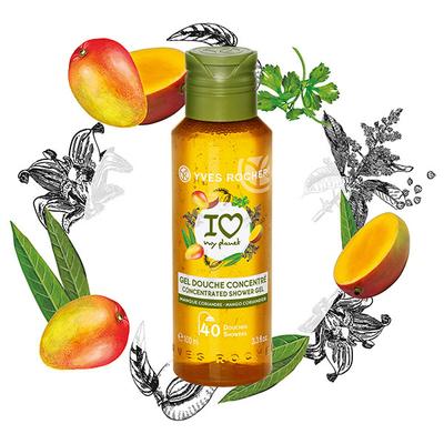 Yves Rocher Concentrated Shower Gel Mango Coriander 100 ml - Shower Gels & Body Wash