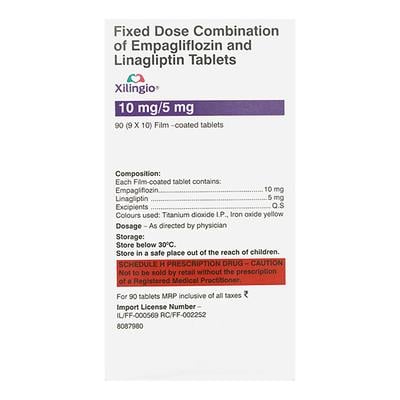 XILINGIO 10/5mg Tablet 10's - Diabetes-Ant