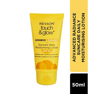 Revlon Touch & Glow Advanced Radiance Sun Care Daily Moisturizing Lotion SPF 50 50ml - Face Sunscreen