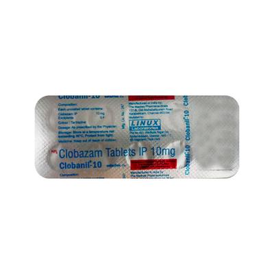Clobanil 10mg Tablet 10'S - Anxiety-Anx