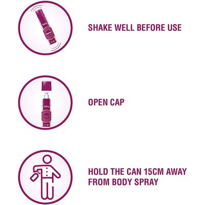 Saba Ambition No Alcohol Deodorant Body Spray for Women 150 ml - Women Deodorants/Roll-Ons