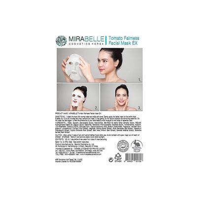 Mirabelle Korea Tomato Fairness Facial Sheet Mask 25 Ml - Sheet Masks