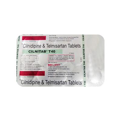 CILNITAB T 40 Tablet 15's - Hypertension-Ana