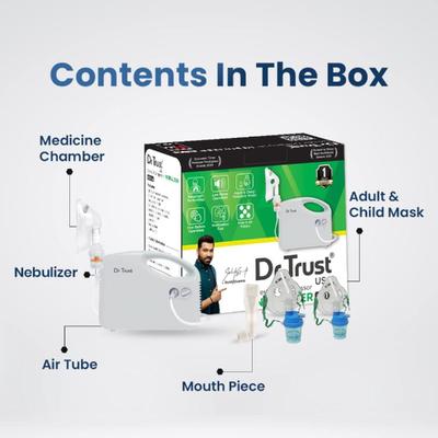 Dr Trust USA Bestest Compressor Nebulizer (401) - White - Nebulizer & Vaporizer
