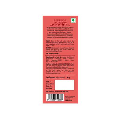 Berrica Strawberry Acne Control Gel 30 gm - Face Gels