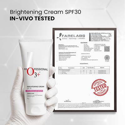 O3+ Whitening & Brightening Cream SPF 30 50 gm - Face Moisturizers