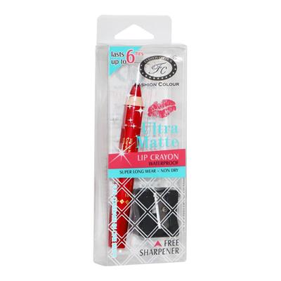 Fashion Colour Lip Crayon, Waterproof, Long Lasting, 5 Warm Red 2.8 gm - Lip Crayons