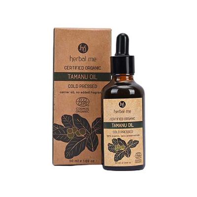 HM Herbal Me 100% Organic and Cold Pressed Tamanu Oil 50ml - Hair Oils