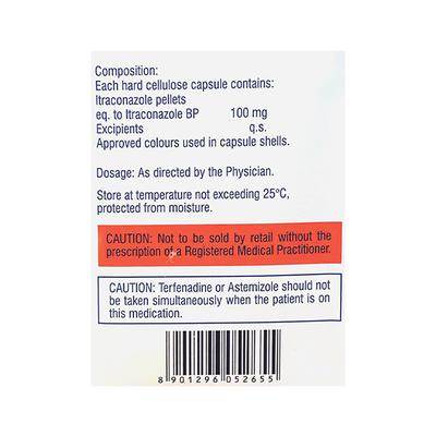 I WIN 100 Capsule 10's - Fungal Infections-Anf