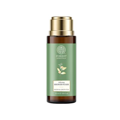 Forest Essentials Silkening Shower Wash Oudh & Green Teabody Wash for Men and Women 50 ml - Shower Gels & Body Wash