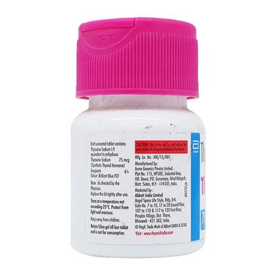 Thyronorm 75Mcg Tablet 120'S - Hypothyroidism