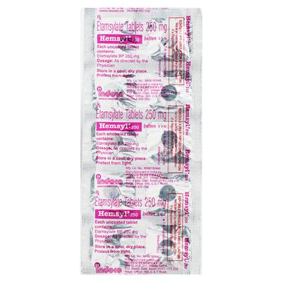 Hemsyl 250mg Tablet 10'S - Bleeding Disorders-Hae